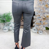 Kelsey Silver Bell High Rise Ankle Flare Jean KUT