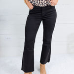 Kelsey Black Ankle Flare Jean Kut