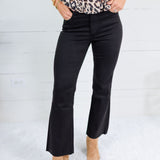 Kelsey Black Ankle Flare Jean Kut