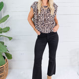 Kelsey Black Ankle Flare Jean Kut