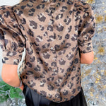 Kendall Bronze Leopard Shimmer Top Entro