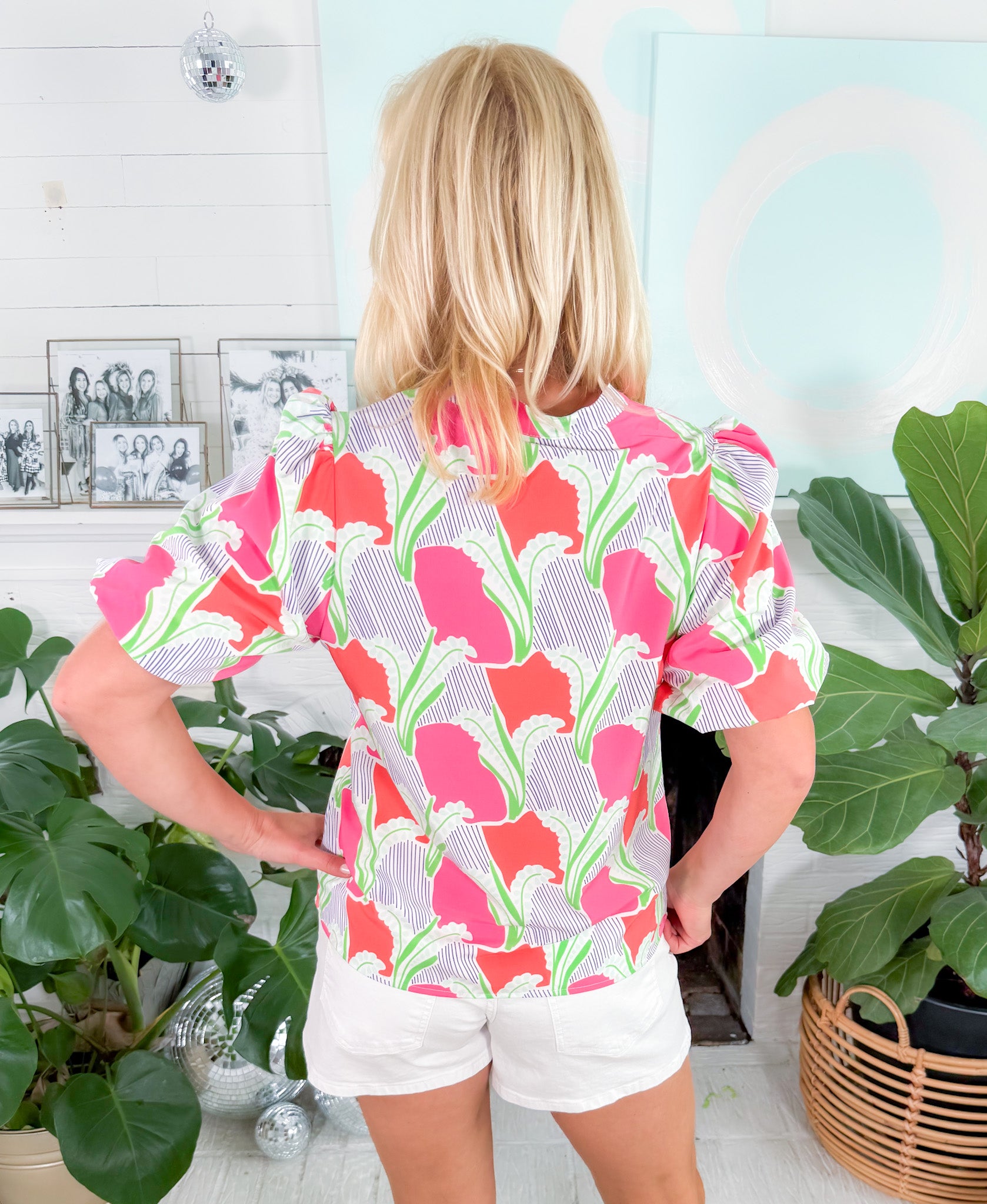 Kenzie Color Me Sweet Coral Top Mary Square