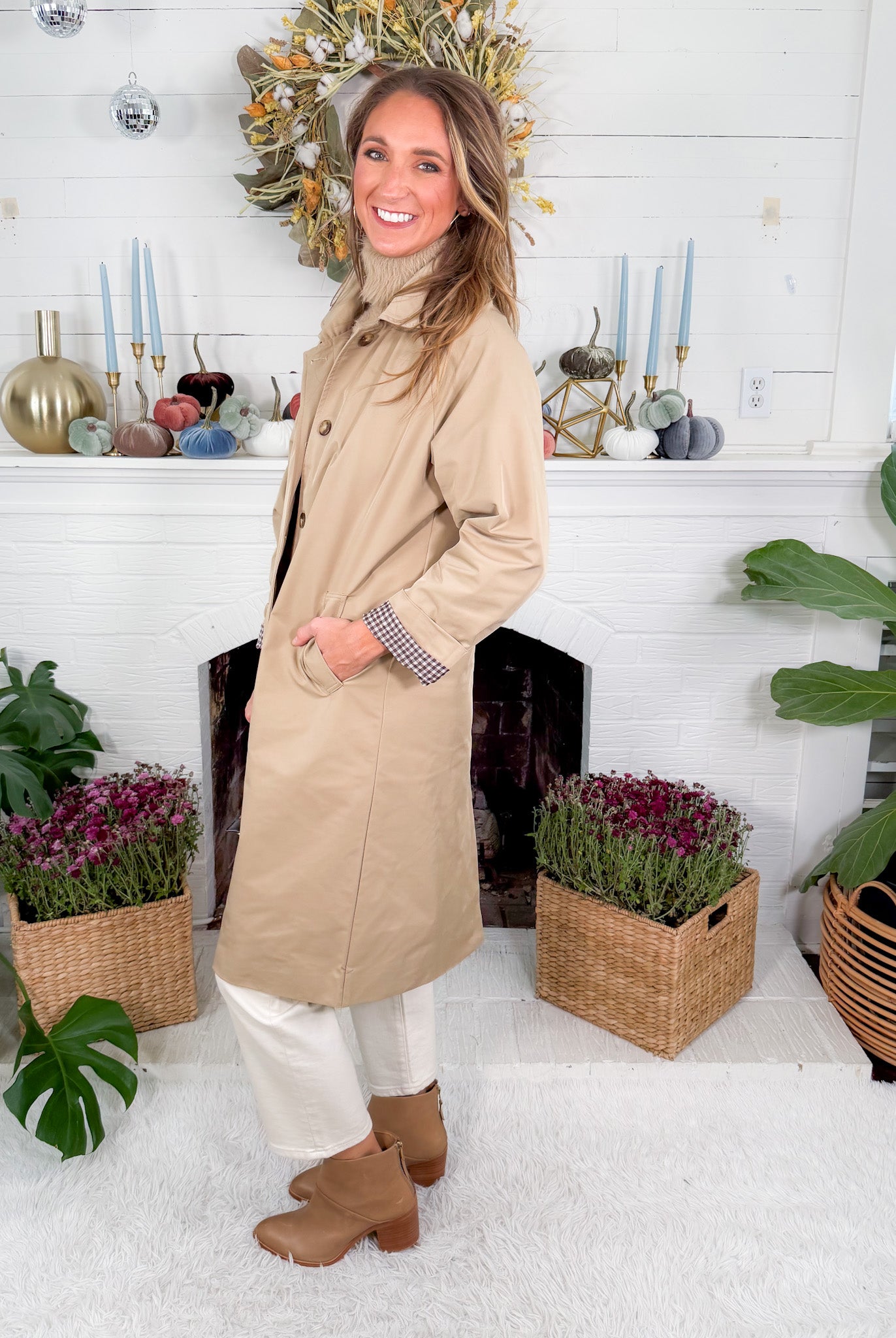 Khaki Trench Coat TCEC