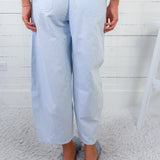 Kimball Pale Blue Oxford Striped Pocket Pants
