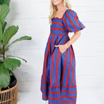 Kimmie Rugby Stripe Maxi Dress Entro