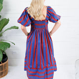 Kimmie Rugby Stripe Maxi Dress Entro