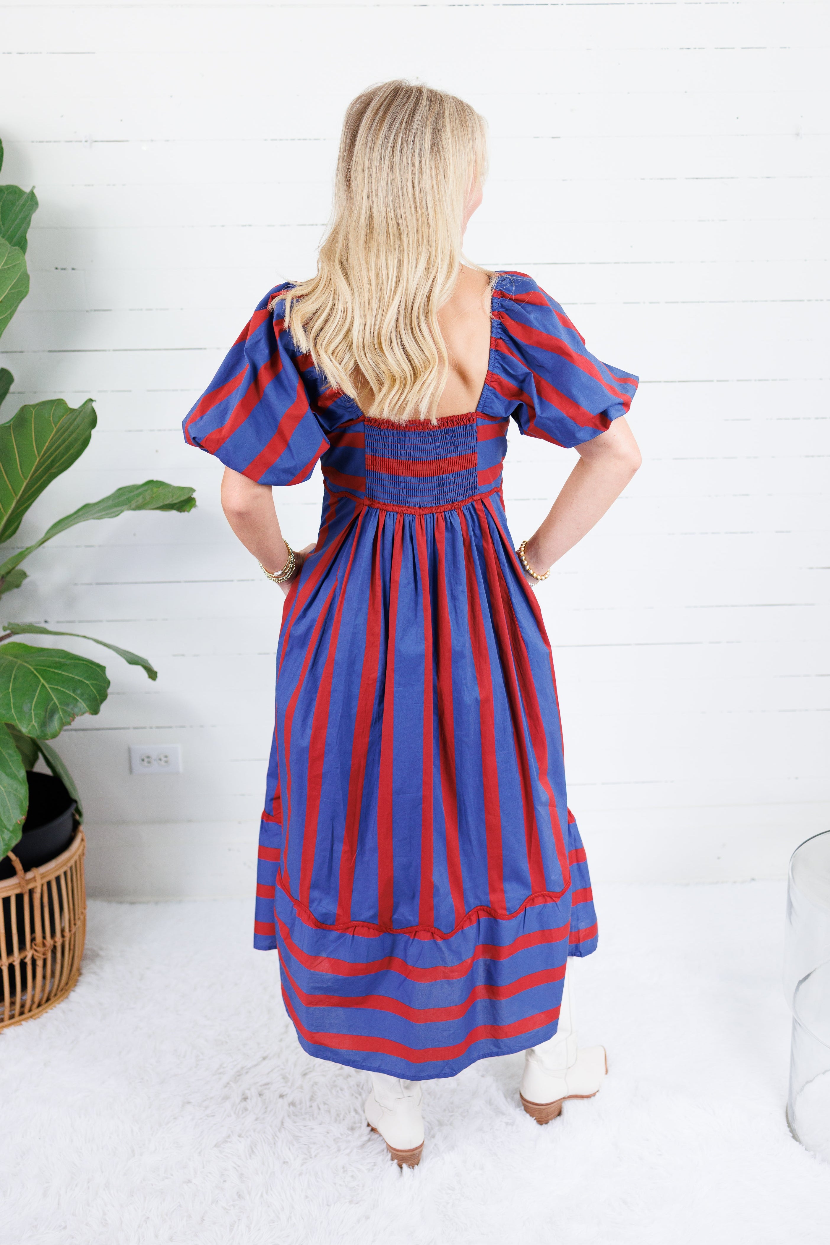 Kimmie Rugby Stripe Maxi Dress Entro