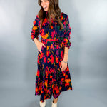 Klausen Ink Multi Midi Dress Pinch