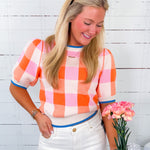 Kline Sherbet Gingham Sweater THML