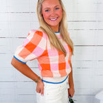 Kline Sherbet Gingham Sweater THML