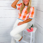 Kline Sherbet Gingham Sweater THML