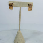 Kostas Ribbed Gold Earrings