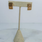 Kostas Ribbed Gold Earrings