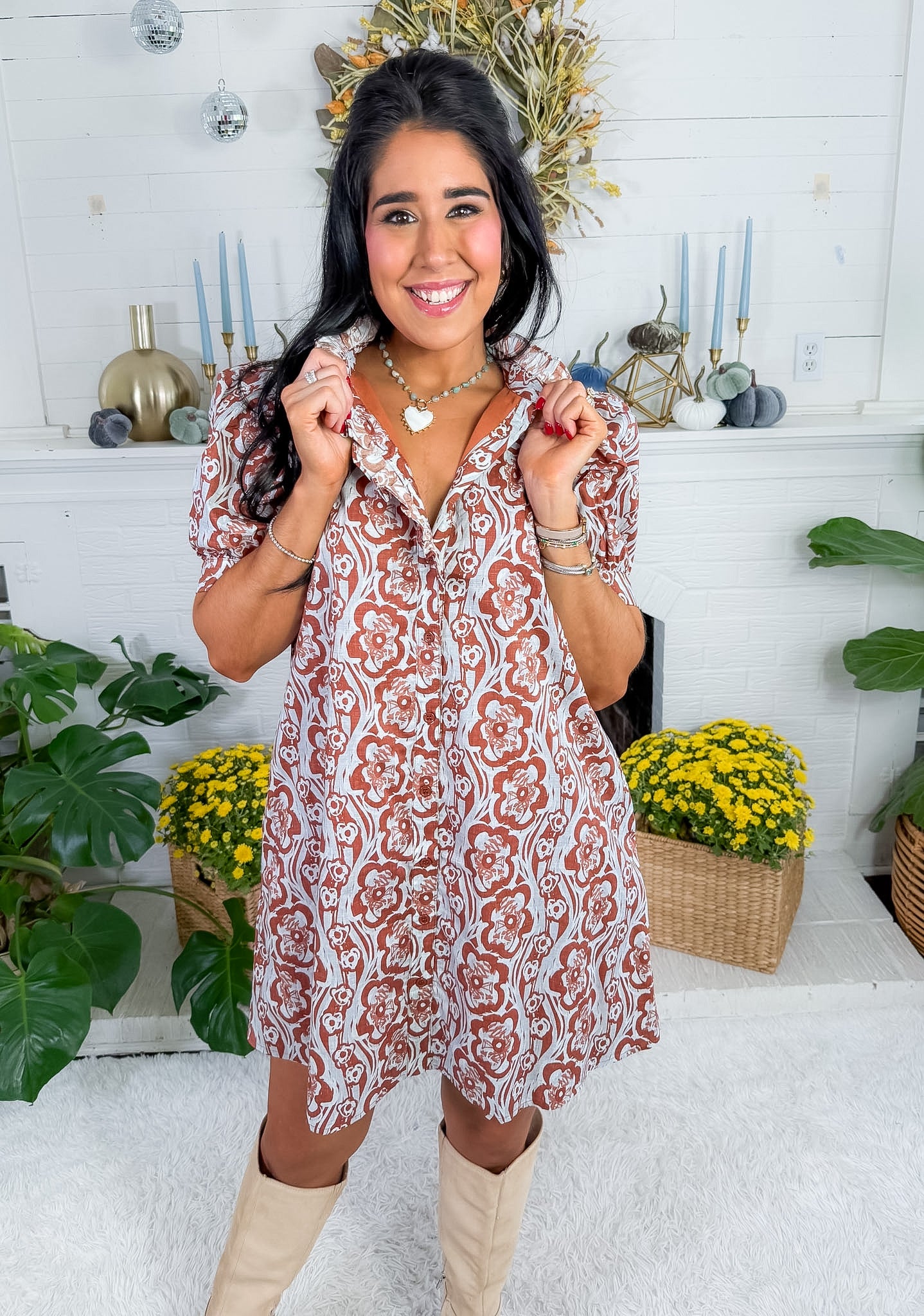 Kraft Camel Mini Dress Entro