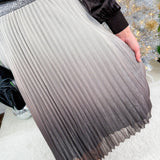 Kringle Grey Ombre Shimmer Maxi Skirt Fate