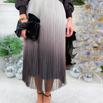 Kringle Grey Ombre Shimmer Maxi Skirt Fate