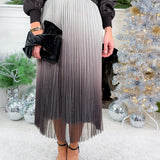 Kringle Grey Ombre Shimmer Maxi Skirt Fate
