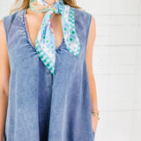 Kylie Denim Scoop Sleeveless Dress