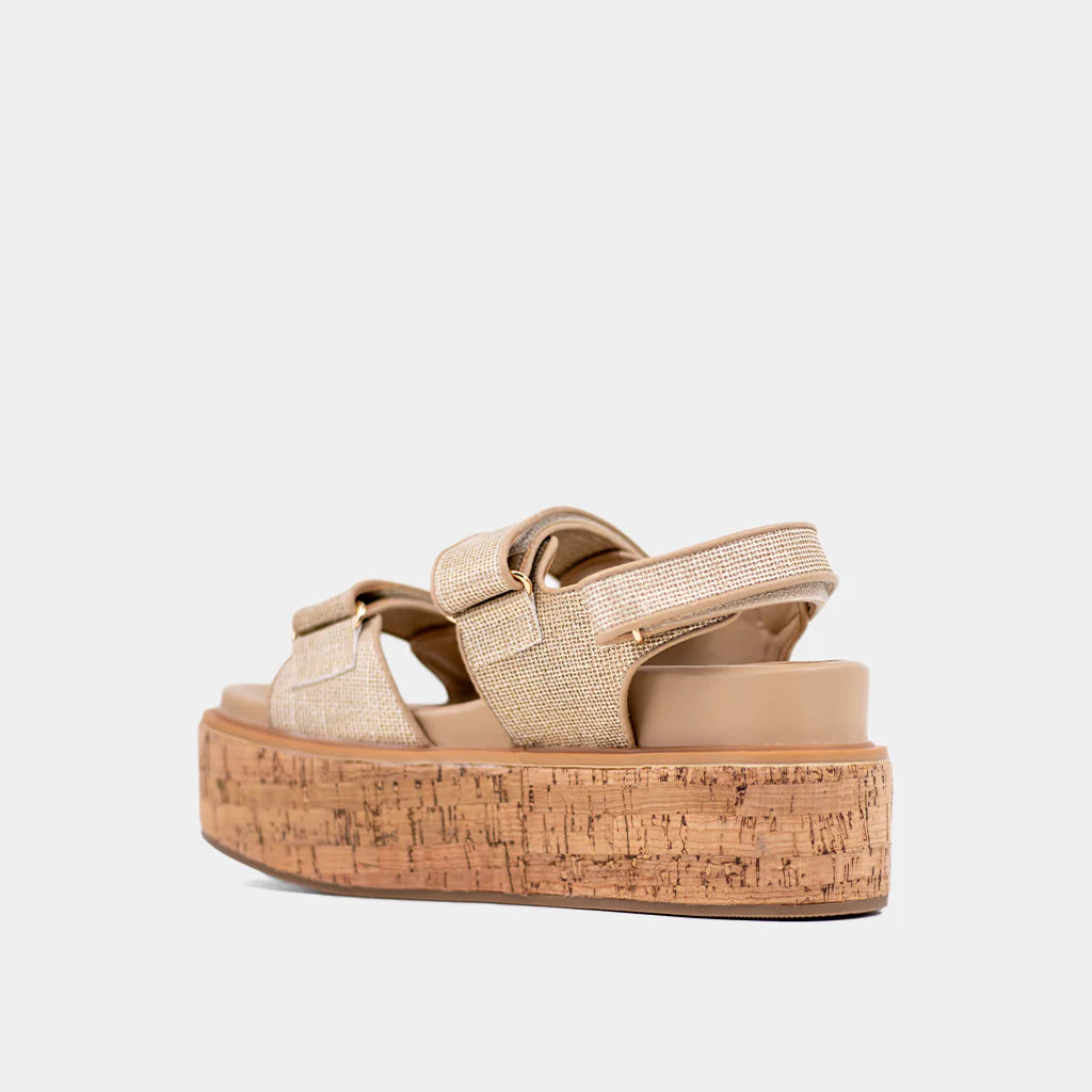 Lucille Gold Woven Sandals