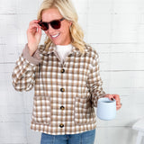 Lambert Taupe Check Jacket Jodifl 