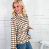 Lambert Taupe Check Jacket Jodifl 
