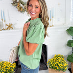 Laney Basil Top Mary Square