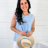 Langley Sky Blue Bib Front Top JODIFL