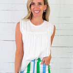 Langley White Bib Front Top JODIFL