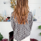 Lariat Black Boho Leaf Top Jodifl