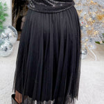 Larkin Black Sparkle Tulle Skirt Molly Bracken