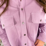 Larson Lavender French Terry Pocket Top Karlie