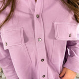 Larson Lavender French Terry Pocket Top Karlie