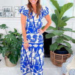 Lea Cobalt Seashells Top Maude Vivante 