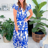 Lea Cobalt Seashells Top Maude Vivante 