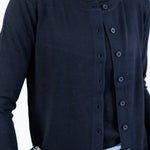 Leah Black Ultra Soft Crewneck Cardigan Be Cool