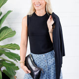 Leah Black Ultra Soft Crewneck Cardigan Be Cool