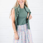 Leah Spruce Ultra Soft Crewneck Cardigan Be Cool