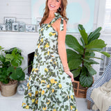 Lemon Grove Aqua Maxi Dress