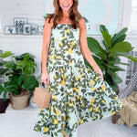 Lemon Grove Aqua Maxi Dress