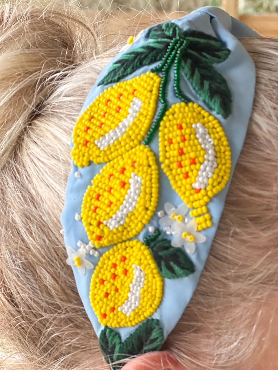 Beaded Lemons Headband | Clover and Bee