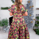 Lena Floral Jacquard Maxi Dress Sincerely Ours