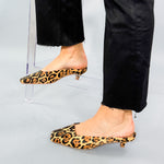 Leopard Kitten Heel Slides Matisse