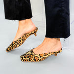 Leopard Kitten Heel Slides Matisse