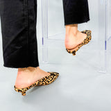 Leopard Kitten Heel Slides Matisse