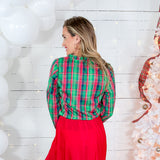 Lexi Green Plaid About You Top Michelle McDowell