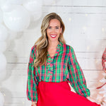 Lexi Green Plaid About You Top Michelle McDowell