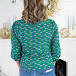 Lia Green Honey Vines Top Mary Square