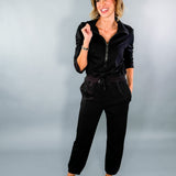 Lillian Black Knit Jumpsuit