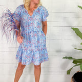 Lillian Star Spangled Blue Mini Dress Mary Square