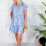 Lillian Star Spangled Blue Mini Dress Mary Square